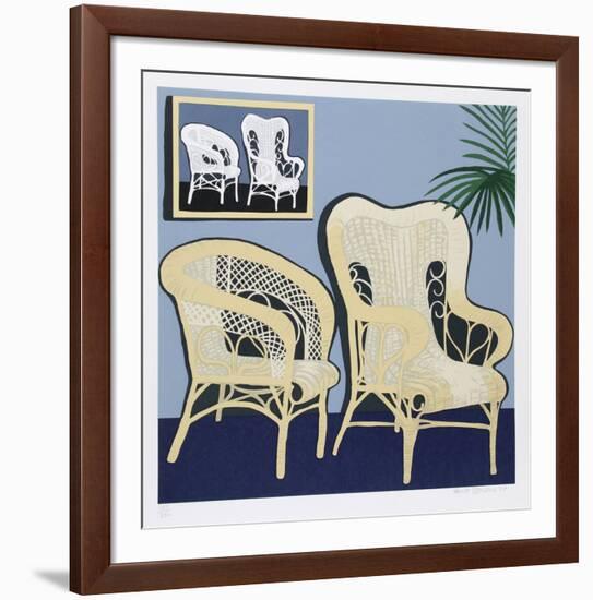 Two Chairs-Hunt Slonem-Framed Limited Edition