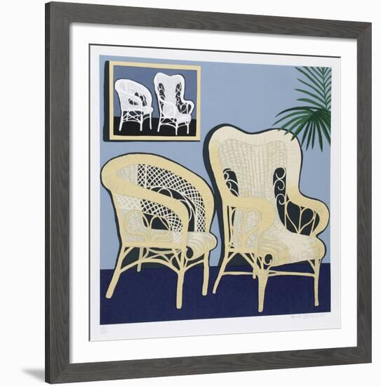 Two Chairs-Hunt Slonem-Framed Limited Edition