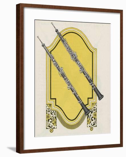 Two Charles Gerard Conn New Wonder Oboes-null-Framed Giclee Print