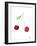 Two Cherries I-Nola James-Framed Art Print
