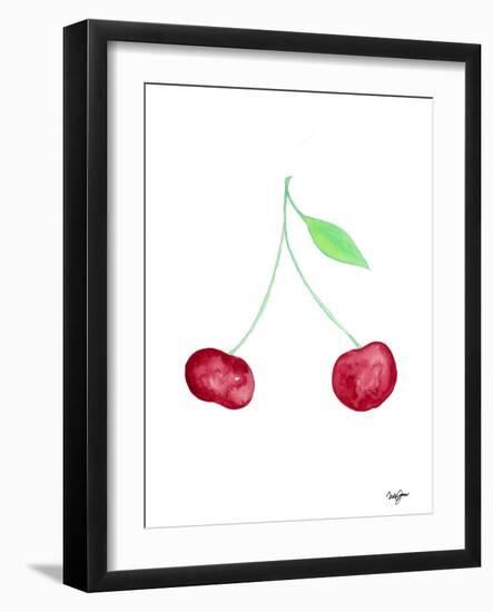 Two Cherries II-Nola James-Framed Art Print