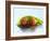 Two Cherry Tomatoes on a Basil Leaf-Roland Krieg-Framed Photographic Print