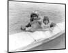 Two Children on the Water-Edward S^ Curtis-Mounted Giclee Print