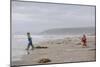 Two Children Playing on a Beach-Clive Nolan-Mounted Photographic Print