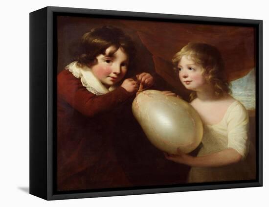 Two Children with a Pig's Bladder-William Tate-Framed Premier Image Canvas