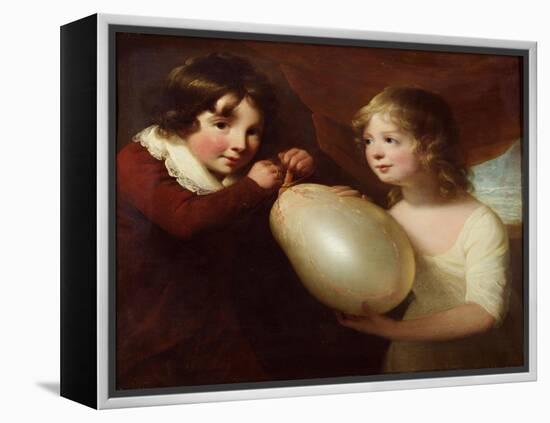 Two Children with a Pig's Bladder-William Tate-Framed Premier Image Canvas