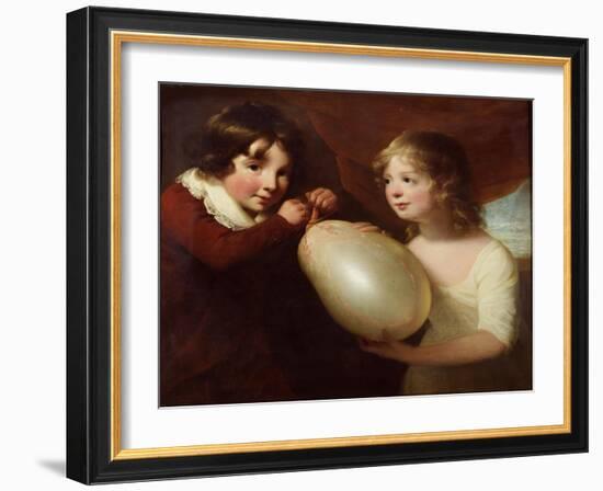 Two Children with a Pig's Bladder-William Tate-Framed Giclee Print