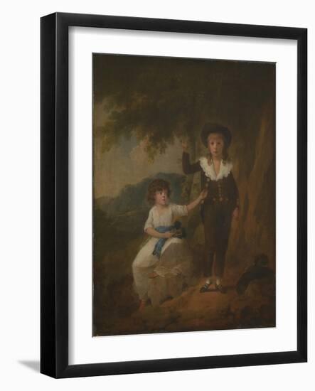 Two Children-Julius Caesar Ibbetson-Framed Giclee Print