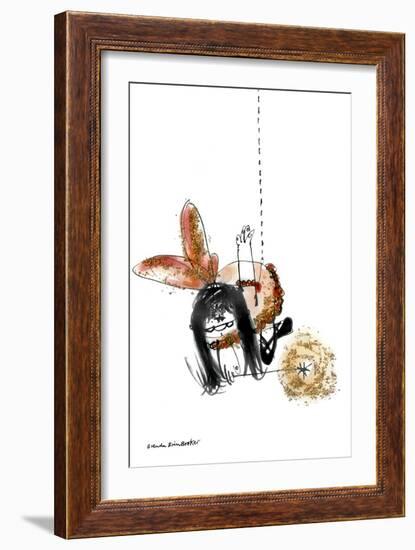 Two Christmas Fairies 2-Brenda Brin Booker-Framed Giclee Print