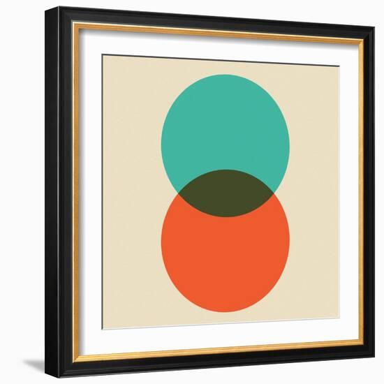 Two Circles-Eline Isaksen-Framed Art Print