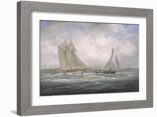 Two Classics: 'Aello Beta' and 'Marigold' Off the Isle of Wight, 2005-Richard Willis-Framed Giclee Print