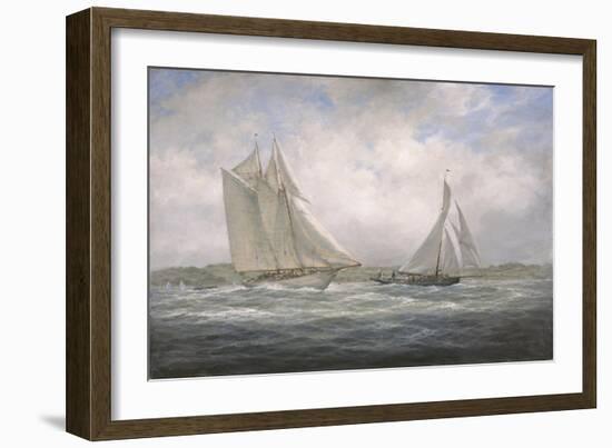 Two Classics: 'Aello Beta' and 'Marigold' Off the Isle of Wight, 2005-Richard Willis-Framed Giclee Print