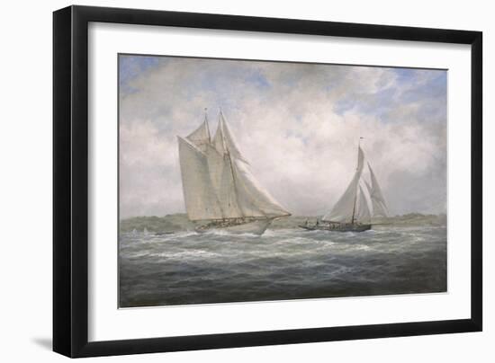 Two Classics: 'Aello Beta' and 'Marigold' Off the Isle of Wight, 2005-Richard Willis-Framed Giclee Print