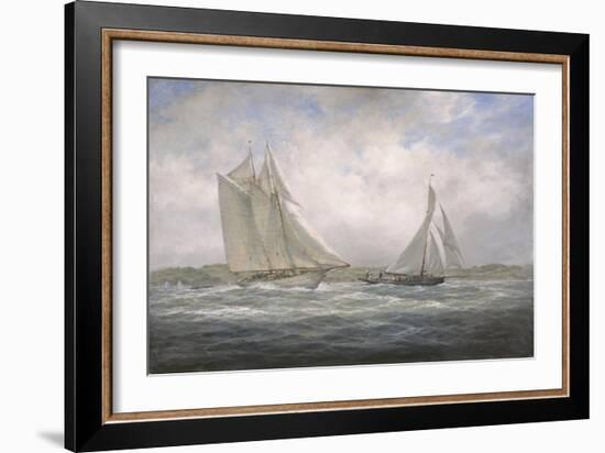 Two Classics: 'Aello Beta' and 'Marigold' Off the Isle of Wight, 2005-Richard Willis-Framed Giclee Print