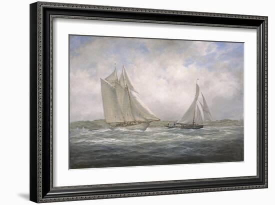 Two Classics: 'Aello Beta' and 'Marigold' Off the Isle of Wight, 2005-Richard Willis-Framed Giclee Print