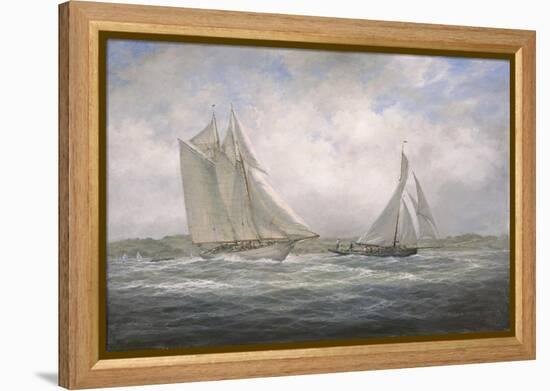 Two Classics: 'Aello Beta' and 'Marigold' Off the Isle of Wight, 2005-Richard Willis-Framed Premier Image Canvas