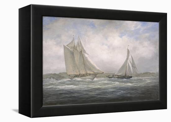 Two Classics: 'Aello Beta' and 'Marigold' Off the Isle of Wight, 2005-Richard Willis-Framed Premier Image Canvas