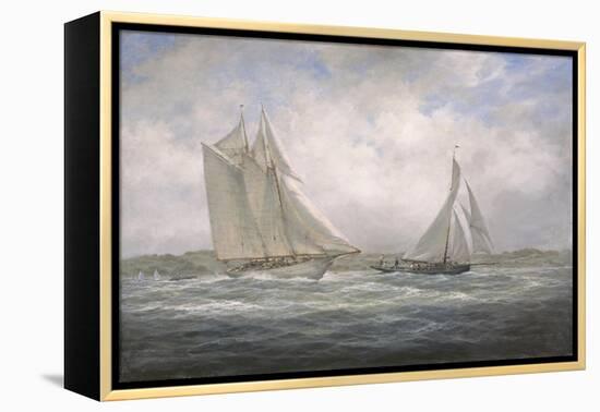 Two Classics: 'Aello Beta' and 'Marigold' Off the Isle of Wight, 2005-Richard Willis-Framed Premier Image Canvas