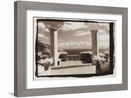 Two columns and the sea-Theo Westenberger-Framed Photographic Print