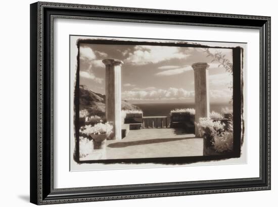 Two columns and the sea-Theo Westenberger-Framed Photographic Print