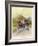 Two Competitors in the Tourist Trophy Race Fight It out Amid the Hills of the Isle of Man-Grimes-Framed Photographic Print