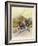 Two Competitors in the Tourist Trophy Race Fight It out Amid the Hills of the Isle of Man-Grimes-Framed Photographic Print