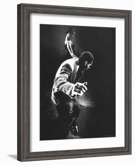 Two Contestants Dancing in Caribbean Dance Contest-Gjon Mili-Framed Photographic Print