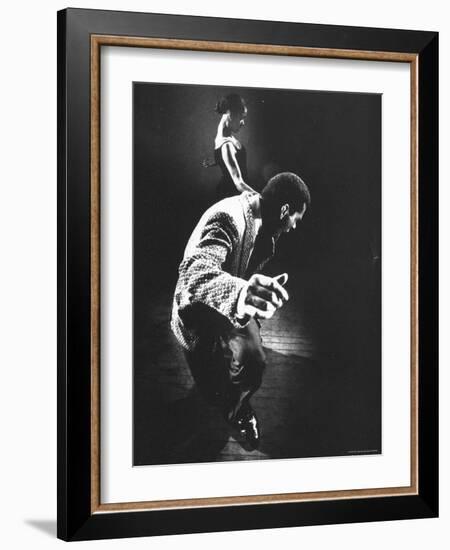Two Contestants Dancing in Caribbean Dance Contest-Gjon Mili-Framed Photographic Print