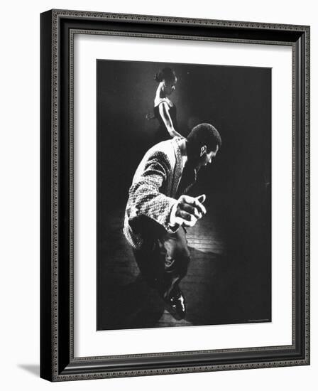 Two Contestants Dancing in Caribbean Dance Contest-Gjon Mili-Framed Photographic Print