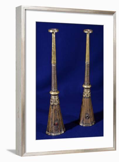 Two Copper Trumpets, Tibet-null-Framed Giclee Print