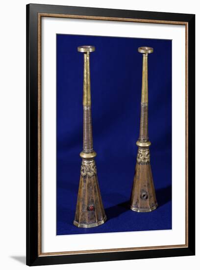 Two Copper Trumpets, Tibet-null-Framed Giclee Print