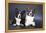 Two Corgi Cardigan-vivienstock-Framed Premier Image Canvas