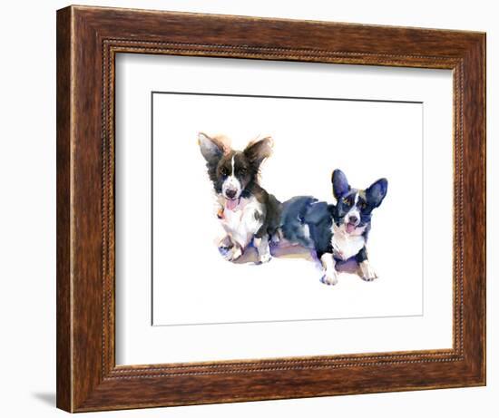 Two Corgis, 2015-John Keeling-Framed Giclee Print