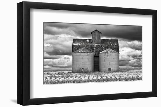 Two Corn Cribs-Trent Foltz-Framed Art Print