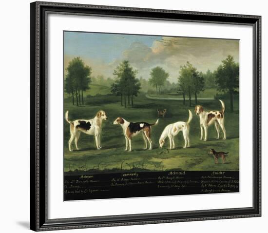 Two Couples of Hounds in a Park-Francis Sartorius-Framed Premium Giclee Print