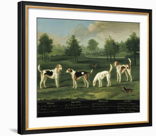 Two Couples of Hounds in a Park-Francis Sartorius-Framed Premium Giclee Print