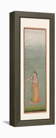 Two Court Ladies with Fireworks, c.1725-Indian School-Framed Premier Image Canvas