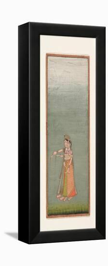 Two Court Ladies with Fireworks, c.1725-Indian School-Framed Premier Image Canvas