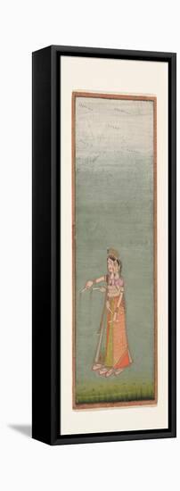 Two Court Ladies with Fireworks, c.1725-Indian School-Framed Premier Image Canvas