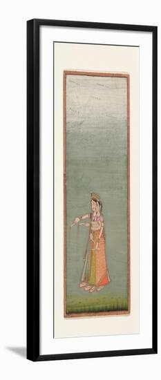 Two Court Ladies with Fireworks, c.1725-Indian School-Framed Giclee Print