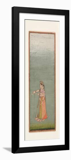 Two Court Ladies with Fireworks, c.1725-Indian School-Framed Giclee Print