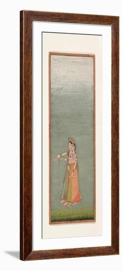 Two Court Ladies with Fireworks, c.1725-Indian School-Framed Giclee Print