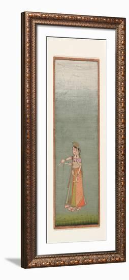 Two Court Ladies with Fireworks, c.1725-Indian School-Framed Giclee Print