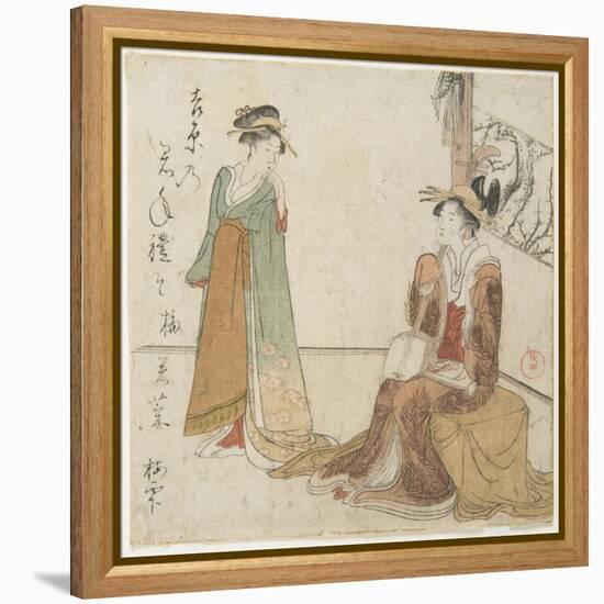 Two Courtesans-Kubo Shunman-Framed Premier Image Canvas