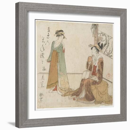 Two Courtesans-Kubo Shunman-Framed Giclee Print