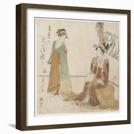 Two Courtesans-Kubo Shunman-Framed Giclee Print