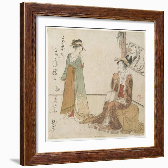 Two Courtesans-Kubo Shunman-Framed Giclee Print