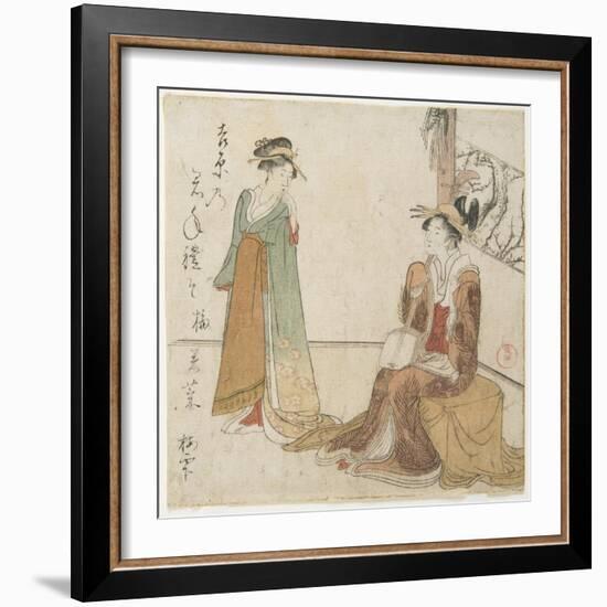 Two Courtesans-Kubo Shunman-Framed Giclee Print