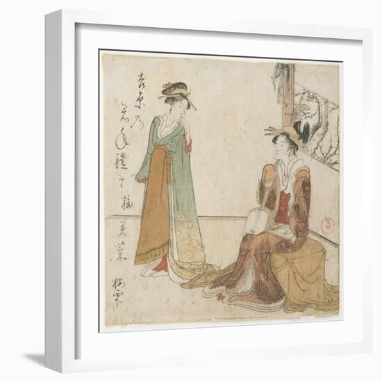 Two Courtesans-Kubo Shunman-Framed Giclee Print