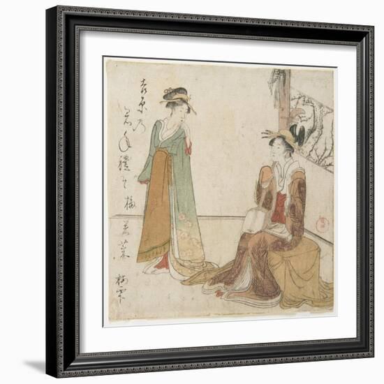 Two Courtesans-Kubo Shunman-Framed Giclee Print